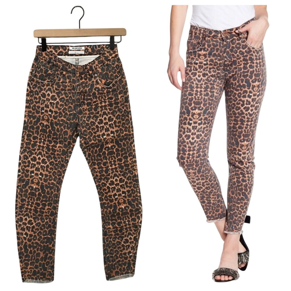 NWT One Teaspoon Black Cat Scallywags Frayed Jeans - 26